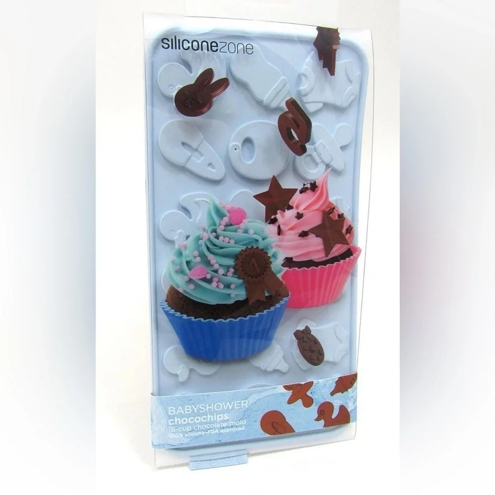 Lot Of Baby Shower Silicone Fondant Cake Mold Soap Craft Chocolate Baking Tool